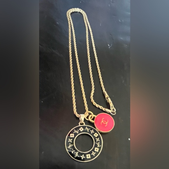 Authentic Louis Vuitton and It’s Friend Two Charm Necklace - Picture 2 of 3